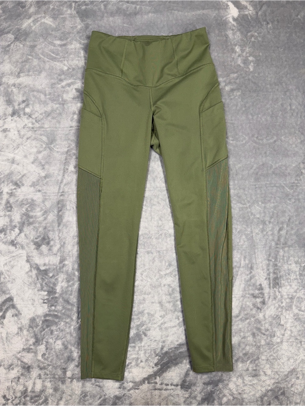 The North Face Olive Green High-Waist Flash Dry Performance Leggings
